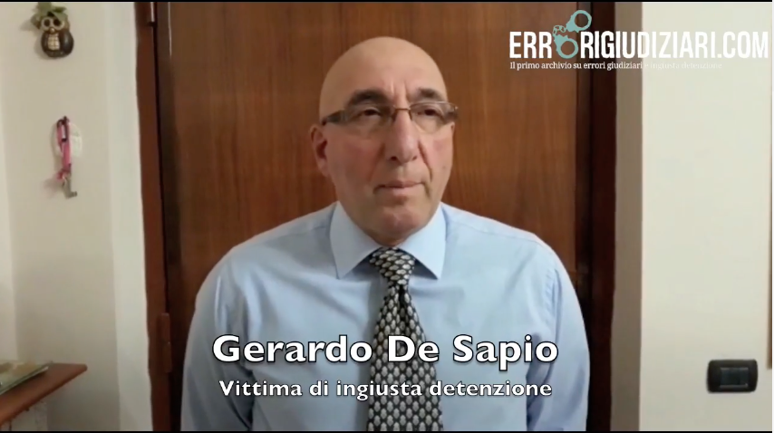 Gerardo De Sapio: “Anch’io sostengo Errorigiudiziari.com”